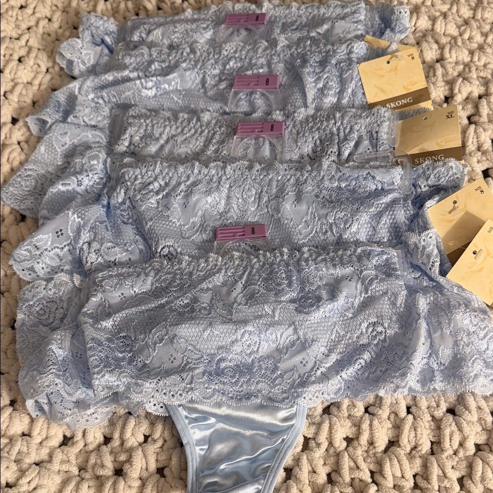 Secret Treasures Light Blue Lace Panties